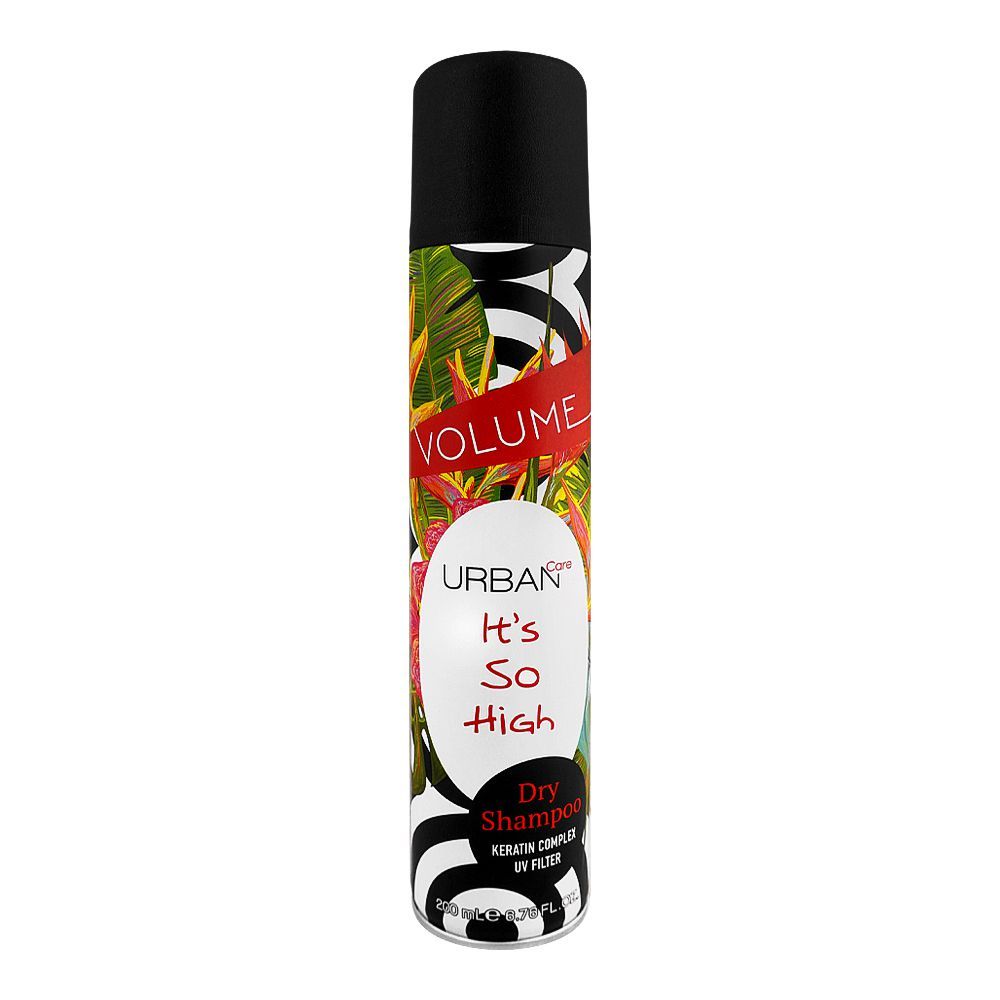 Urban Care It's So High Volume Keratin Complex & UV Filter Dry Shampoo, Vegan, 200ml - Front View