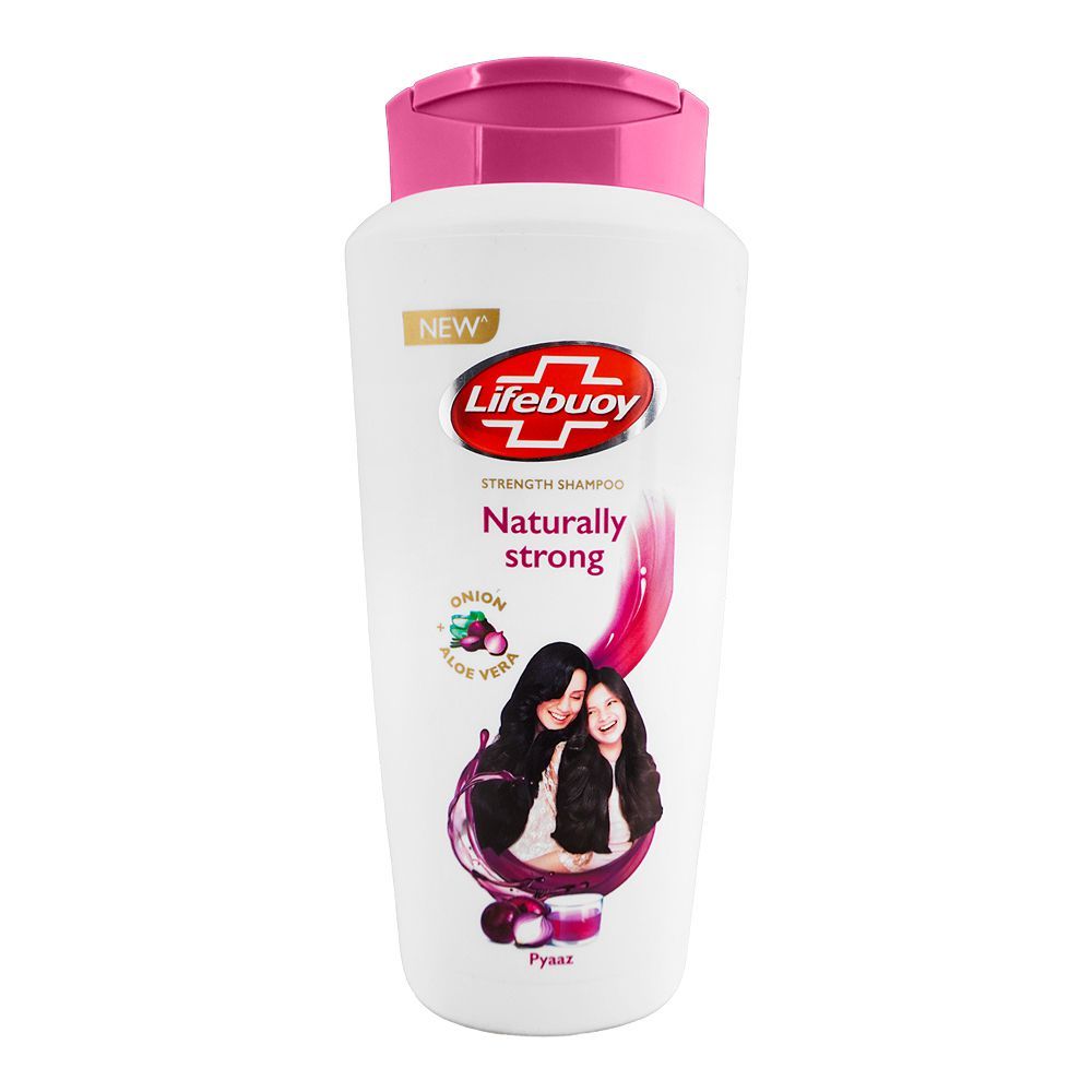 Lifebuoy Naturally Strong Onion+Aloe Vera Strength Shampoo, 650ml - Front View