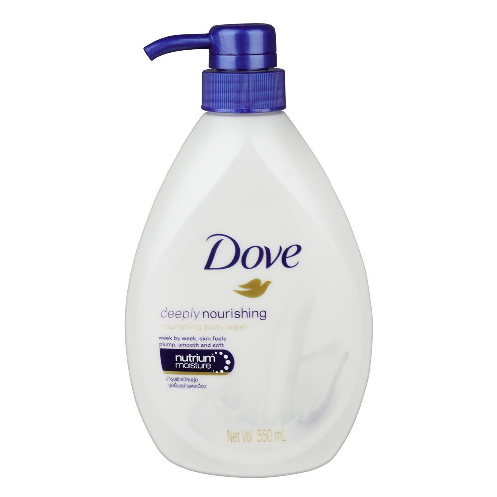 Dove Deeply Nourishing Body Wash Pump, 550ml - Front View