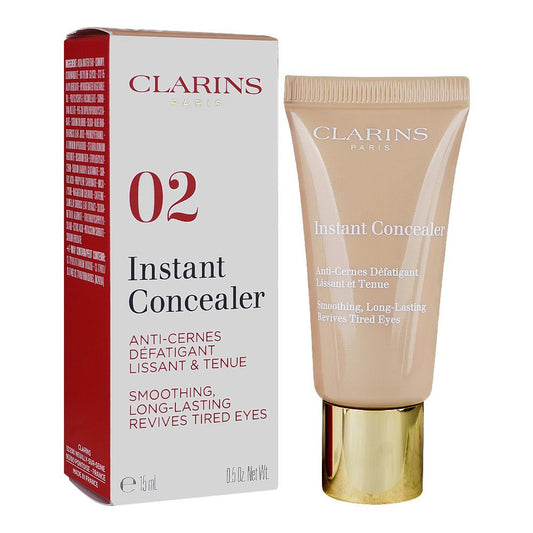 Clarins Paris Instant Concealer, Long Wearing, Crease Free, 15ml, 02 - Front View