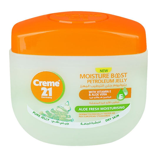Creme 21 Moisture Aloe Vera Fresh Moisturizing Petroleum Jelly, 100ml -  Front View