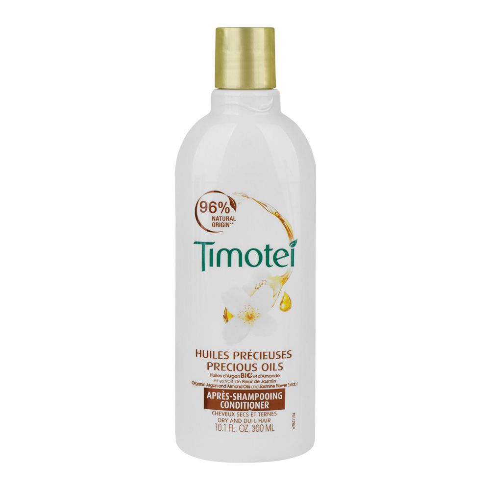 Timotei Precious Oils Apres Shampooing Conditioner With Jasmine, Argan and Almond Oils, For Dry and Dull Hair, 300ml - Front View