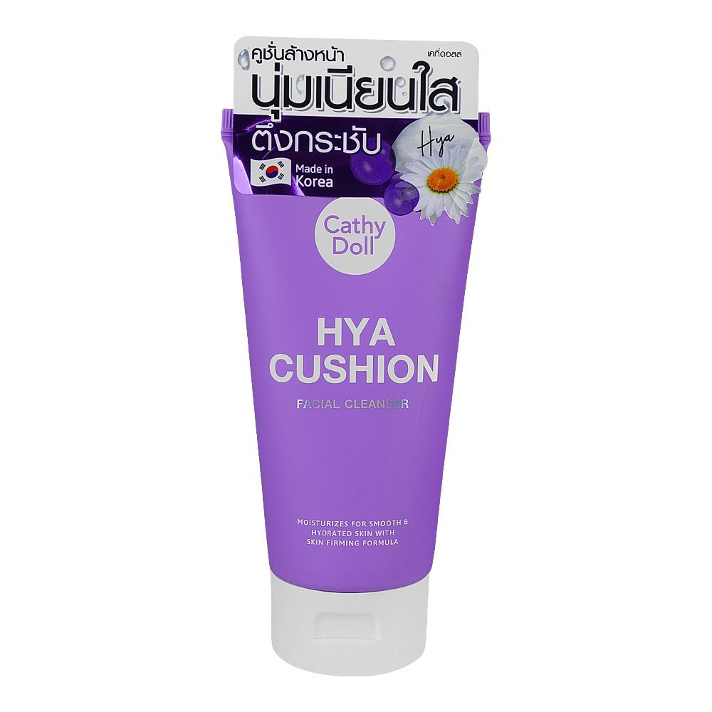 Cathy Doll Hya Cushion Facial Cleanser, Smooth & Hydrated Skin With Skin Firming Formula, 120ml - Front View