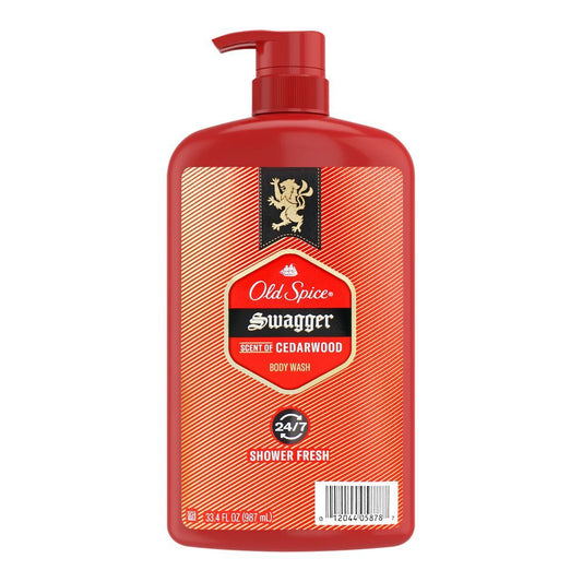 Old Spice Swagger Scent Of Cedarwood Body Wash, 987ml - Front View