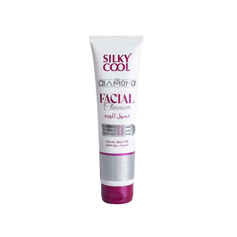 Silky Cool Diamond Facial Cleanser, For All Skin Types, 140ml - Front View