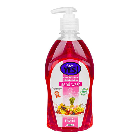 Say Yes! Fresh Fruits Anti-Bacterial Moisturizing Hand Wash, 400ml - Front View