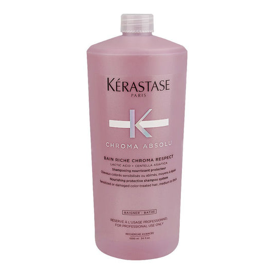 Kerastase Chroma Absolu Bain Riche Chroma Respect Shampoo, For Color Treated Hair, 1000ml - Front View