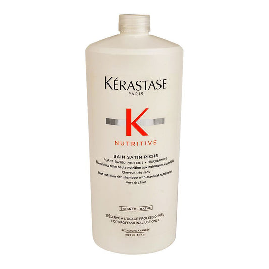 Kerastase Nutritive Bain Satin Riche Shampoo, For Dry Hair Types, 1000ml - Front View