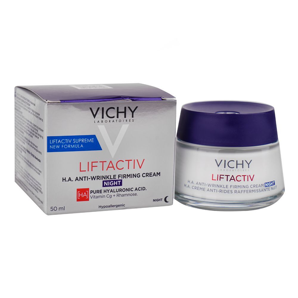 Vichy LiftActiv Anti-Wrinkle Night Cream, For All Skin Types, 50ml -  Front View