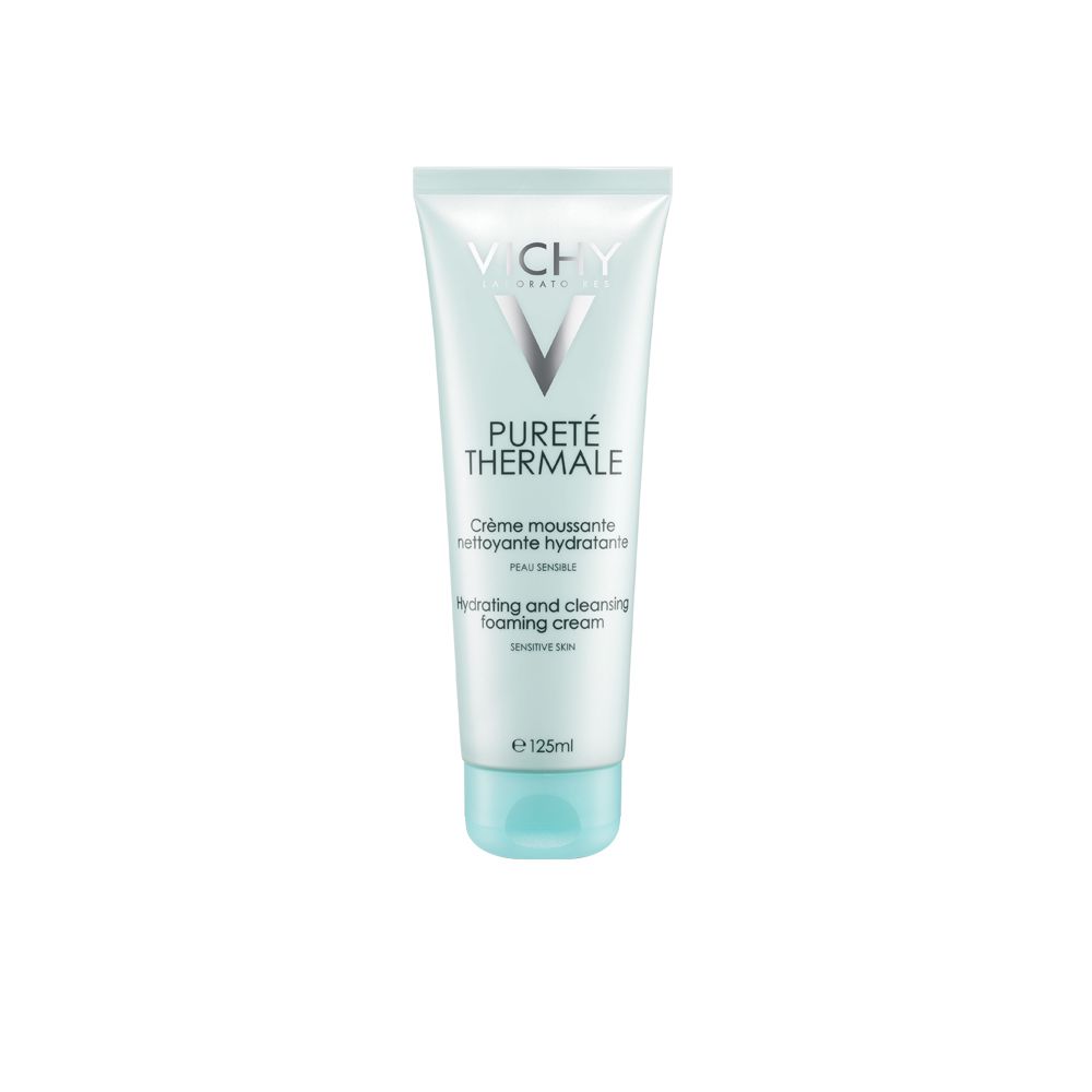 Vichy Purete Thermale Cleansing Foaming Cream, For Sensitive Skin and Eyes, 125ml -  Front View
