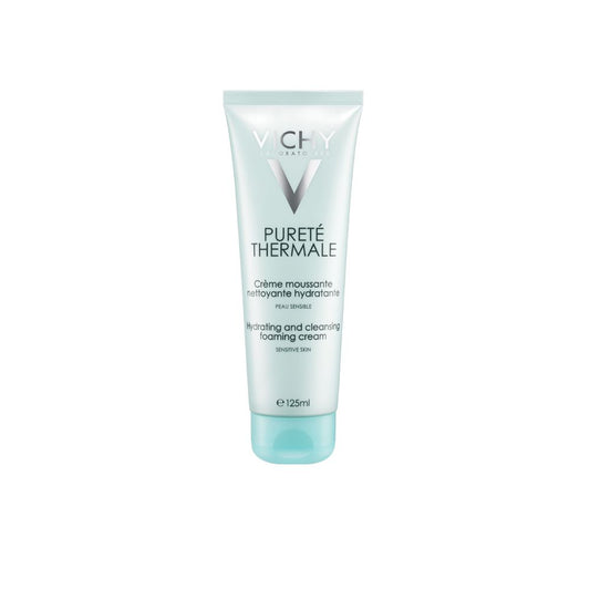 Vichy Purete Thermale Cleansing Foaming Cream, For Sensitive Skin and Eyes, 125ml -  Front View