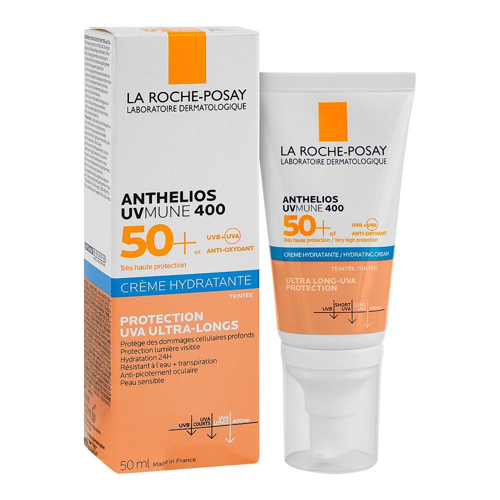 La Roche-Posay Anthelios UVMune 400 Hydrating Cream With SPF50+, For Sensitive Skin, 50ml - Front View