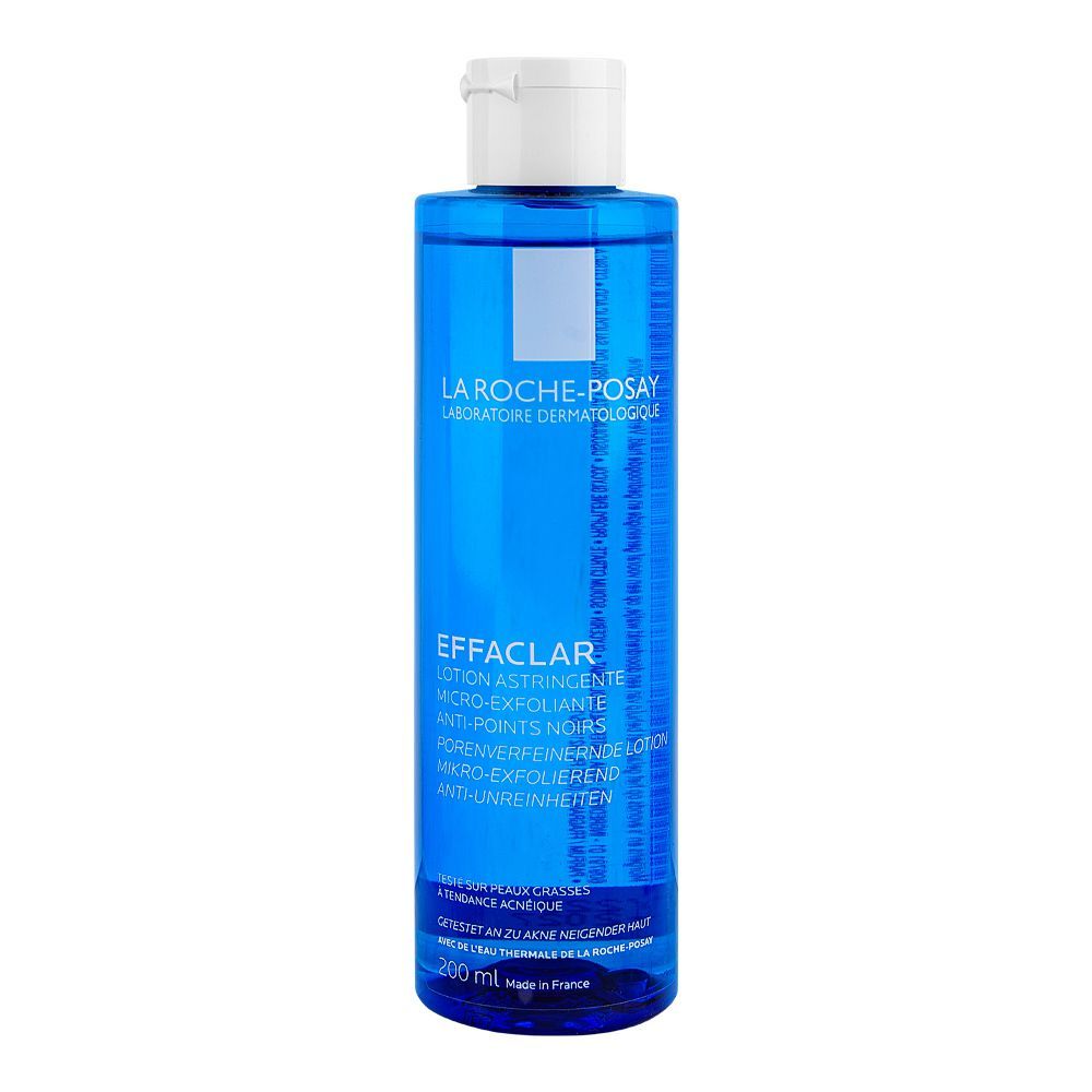 La Roche-Posay Effaclar Astringent Face Toner Reduce Pores, For Oily Skin, 200ml - Front View