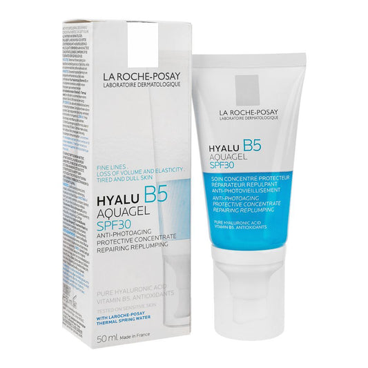 La Roche-Posay Hyalu B5 Aquagel Moisturizer With SPF30, For All skin types, 50ml -  Front View