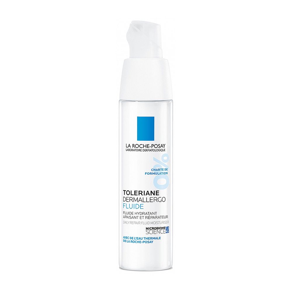 La Roche-Posay Toleriane Dermallergo Fluid Lightweight Moisturizer, For Oily, Combination Skin Types, 40ml -  Front View