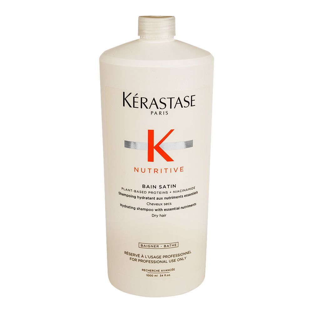 Kerastase Nutritive Bain Satin Shampoo, For Dry Hair Types, 1000ml - Front View