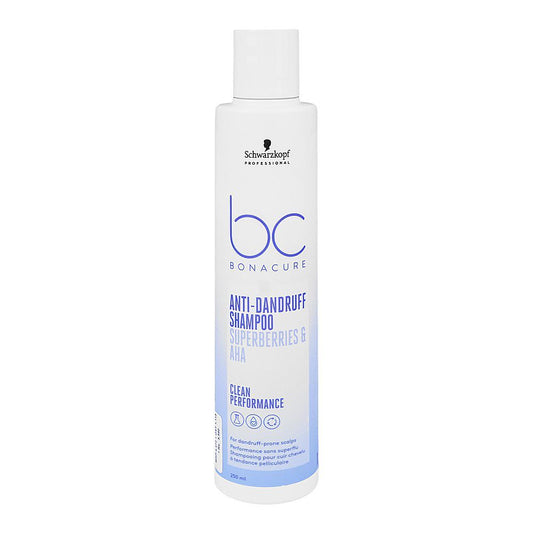 Schwarzkopf Bc Bonacure Super berries & AHA Anti-Dandruff Shampoo, 250ml - Front View