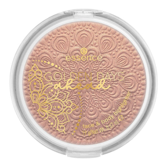 Essence Golden Days Ahead Face & Body Highlighter, 19g, 01 Baby It's Gold Outside! - Front View