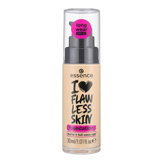 Essence I Love Flawless Skin Foundation, Long Wear, SPF-20, 30ml, 30 Dark Porcelain - Front View
