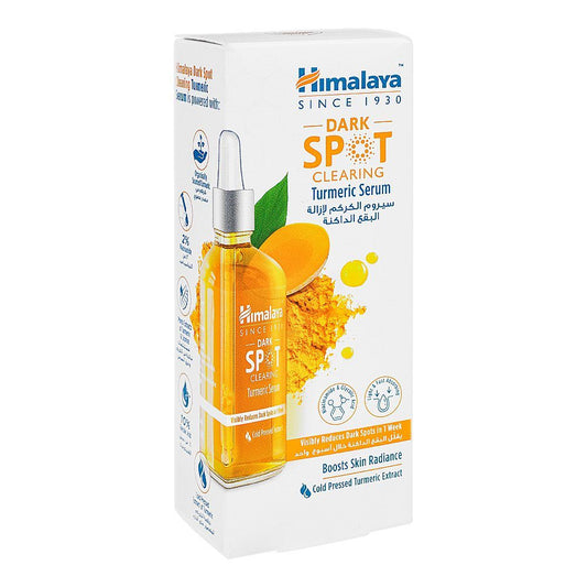 Himalaya Dark Spot Clearing Turmeric Serum With Niacinamide and Glycolic Acid, Paraben Free, 30ml - Front View