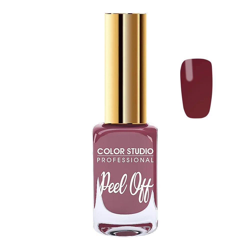 Color Studio Peel Off Water Based Nail Polish, 10ml, No. 19 - Front View