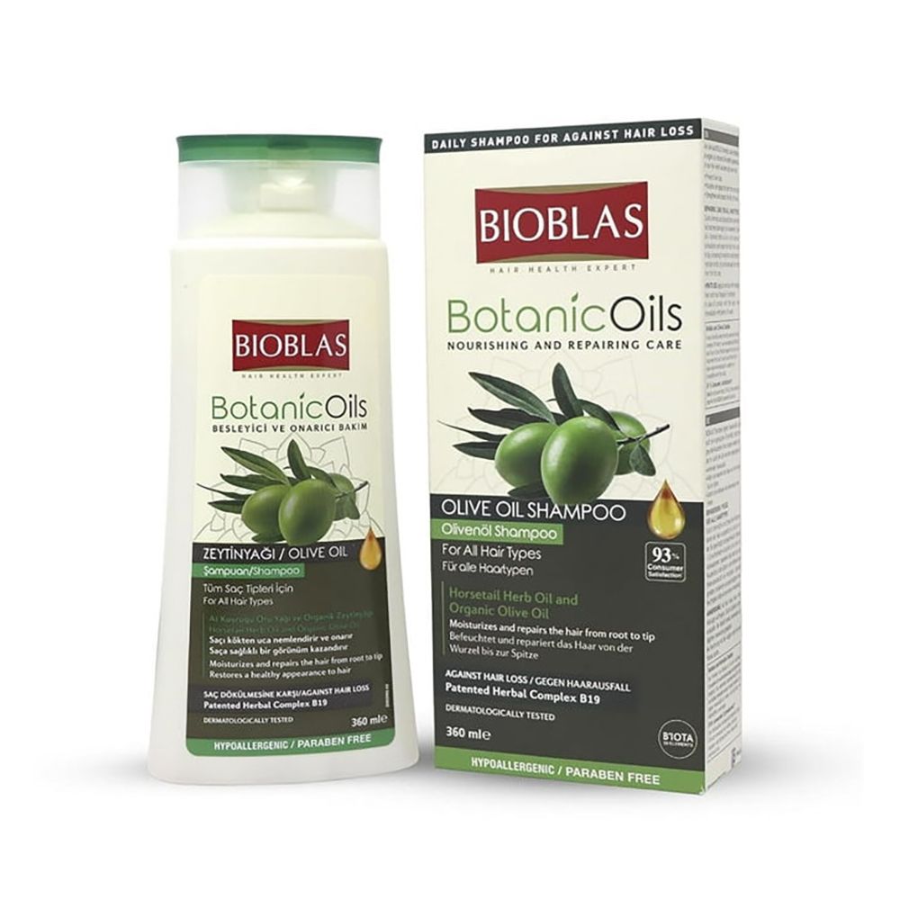 Bioblas Botanic Oils Olive Oil Herbal Shampoo, 360Ml - Front View