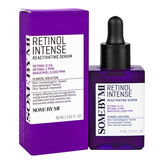 Some By MI Retinol Intense Reactivating Serum, For Post-Acne Marks, 30ml - Front View