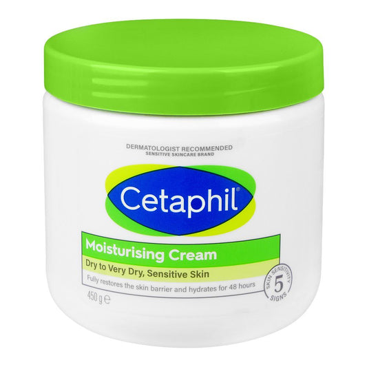 Cetaphil Moisturizing Cream For Dry To Very Dry, Sensitive Skin, 450g -  Front View