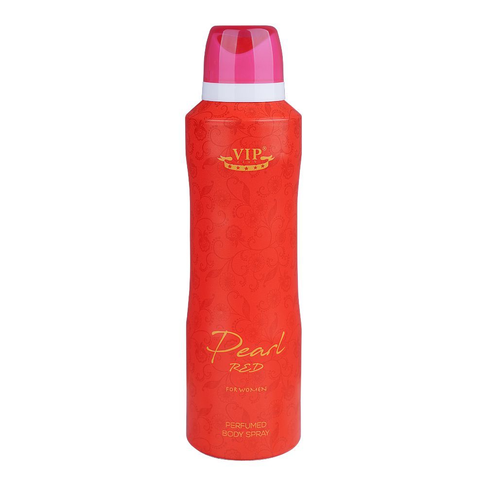 VIP Club Pearl Red Perfumed Body Spray, For Women, 200ml - Front View
