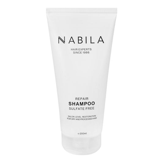 Nabila Hair Experts Sulfate Free Repair Shampoo, For Dry and Proceed Hair, 200ml - Front View