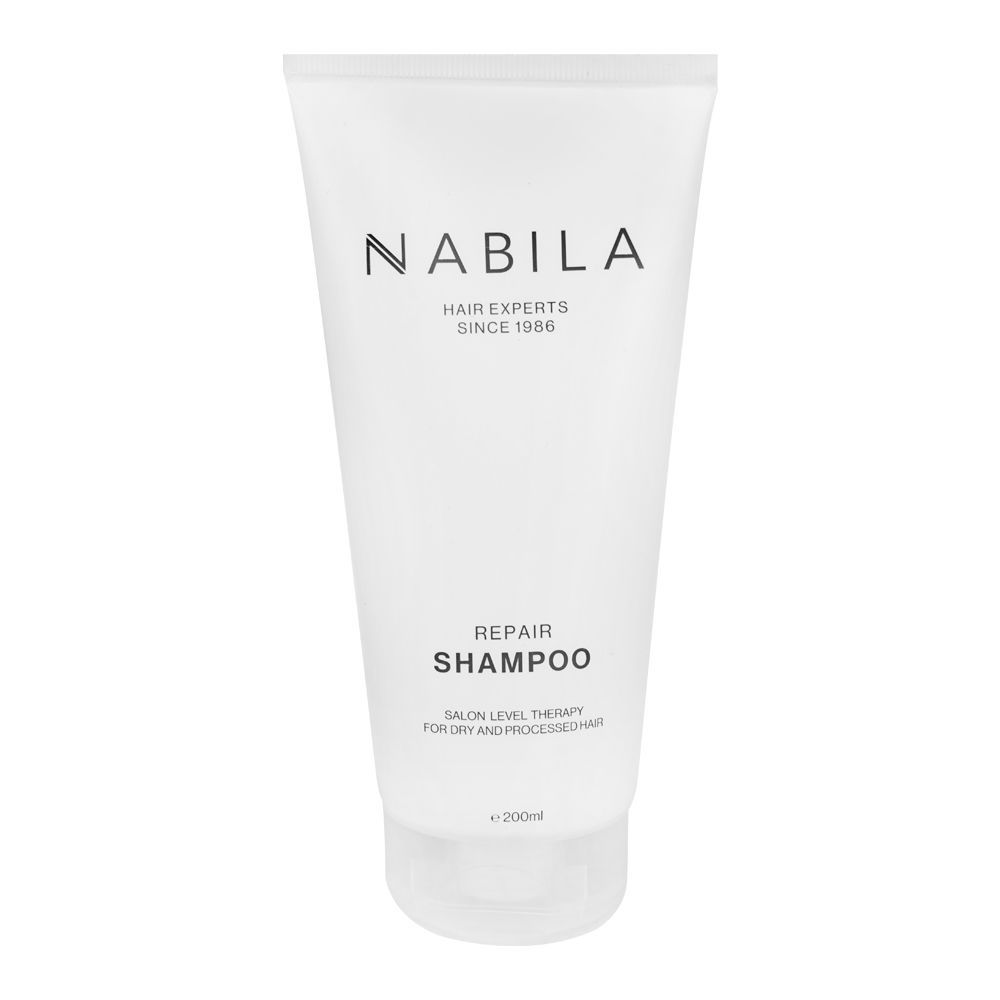 Nabila Hair Experts Repair Shampoo, For Dry and Proceed Hair, 200ml - Front View
