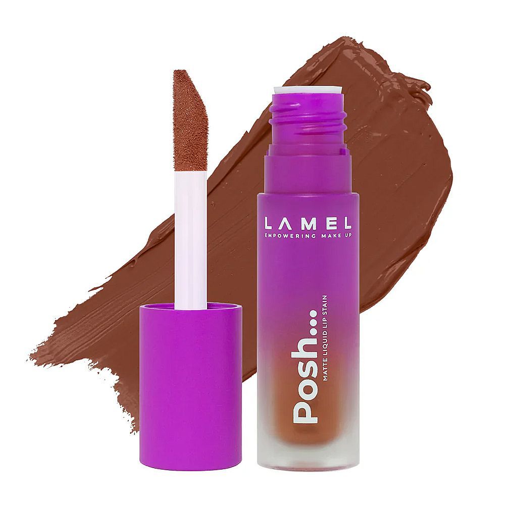 LAMEL Posh Matte Liquid Lip Stain, 404 Blush Pink - Front View