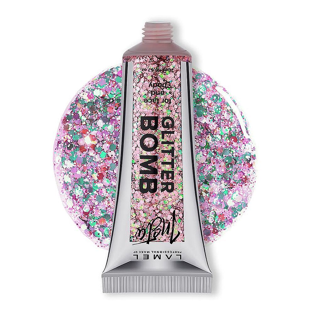 LAMEL Liquid Glitter For Face and Body INSTA Glitter Bomb, 20ml, 403 Lustre - Front View