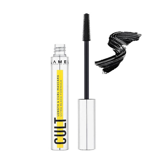 LAMEL Cult Length & Curl Mascara, Smudge Proof, Flake-Free, 402 Ultra Black - Front View