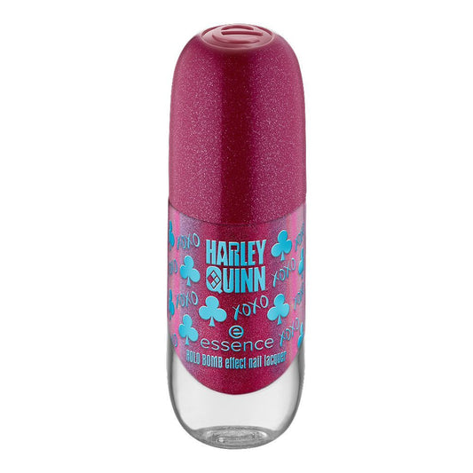 Essence Harley Quinn Hold Bomb Effect Nail Polish/Lacquer, 8ml, 01 Xoxo - Front View