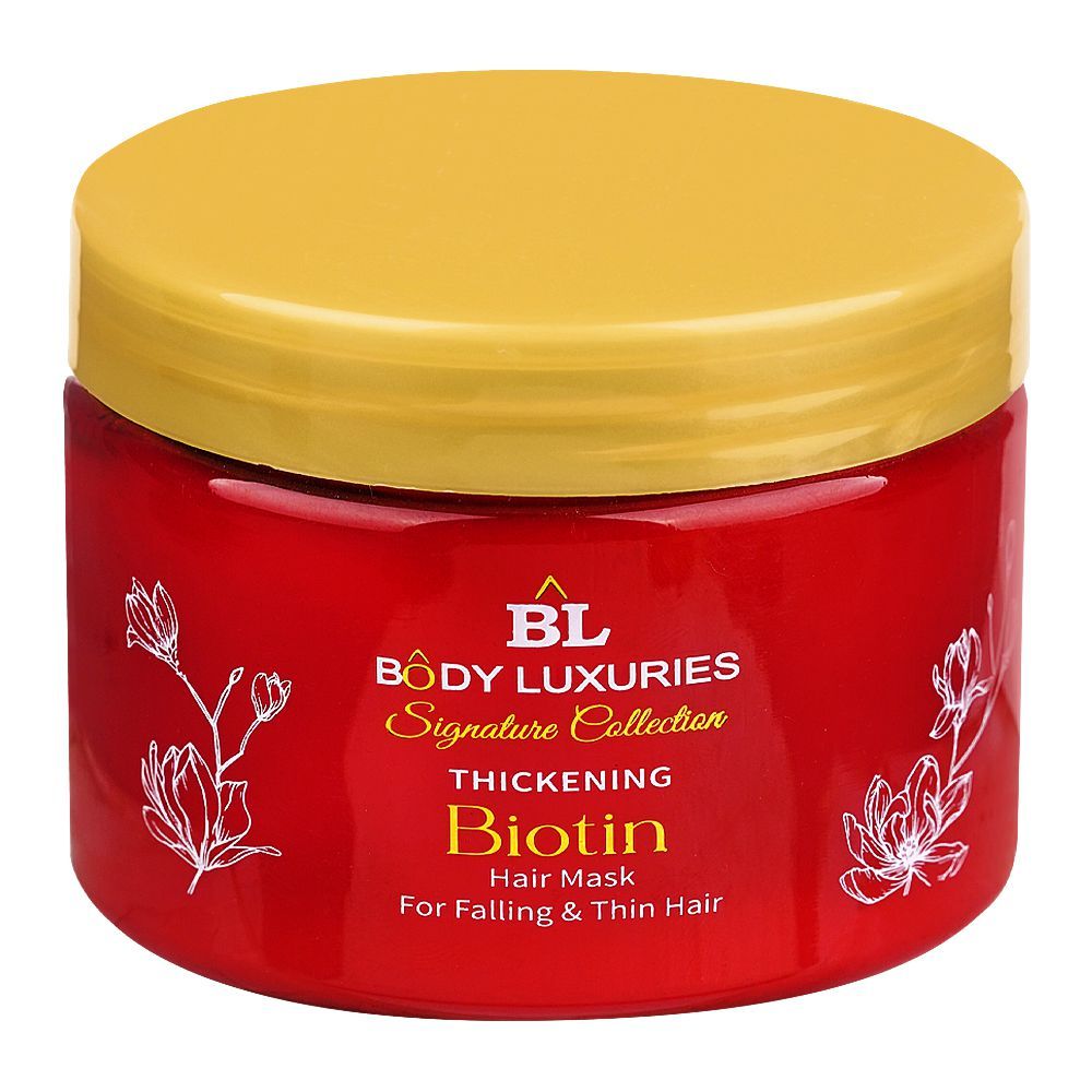 Body Luxuries Signature Collection Thickening Biotin Hair Mask, For Falling & Thin Hair, 300ml - Front View