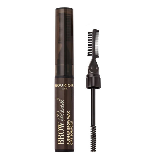 Bourjois Brow Reveal Push-up Brow Wax, Eyebrow Gel, 6g, 4 Black Brown - Front View