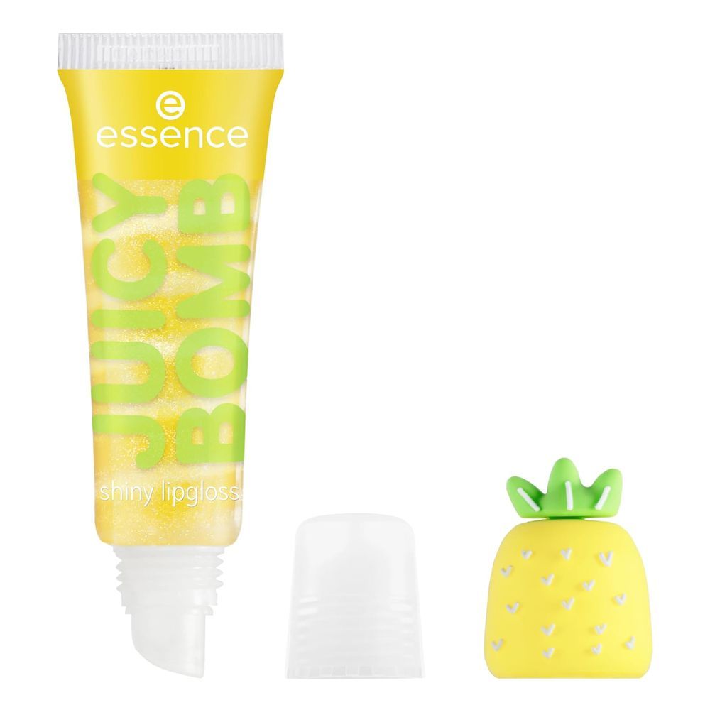 Essence Juicy Bomb Shiny Lipgloss, Vegan, 10ml, 001 Pineapple Paradise - Front View