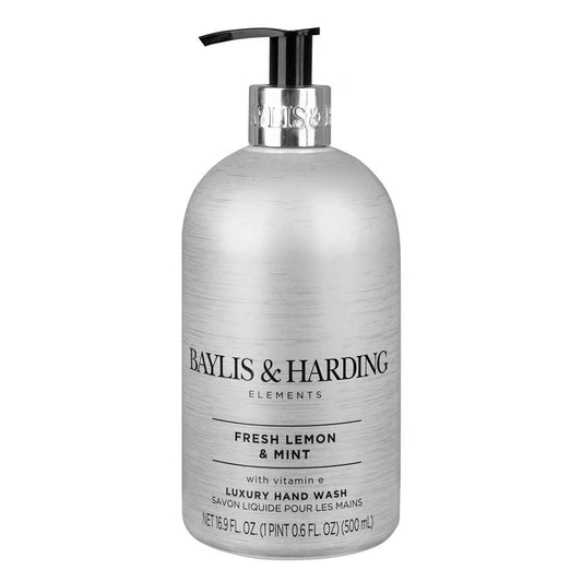 Baylis & Harding Elements Fresh Lemon & Mint Luxury Hand Wash, 500ml - Front View