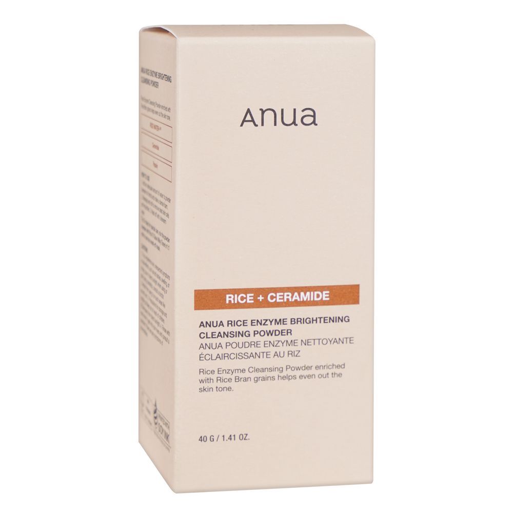 Anua Rice+Ceramide Enzyme Brightening Cleansing Powder, For Dry Skin, 40g - Front View