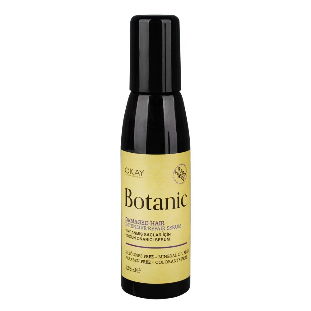 Okay Professionel Botanic Intensive Repair Hair Serum, For Damaged Hair, 125ml - Front View