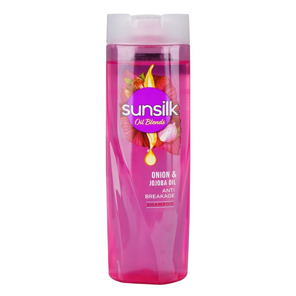 Sunsilk Oil Blends Anti Breakage Shampoo With Onion & Jojoba Oil, 380ml - Front View
