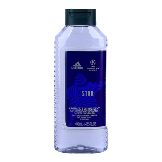 Adidas Star Aromatic & Citrus Scent Shower Gel, 400ml - Front View