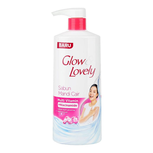 Glow & Lovely Multi Vitamin+Niacinamide Liquid Bath Soap, 550ml - Front View