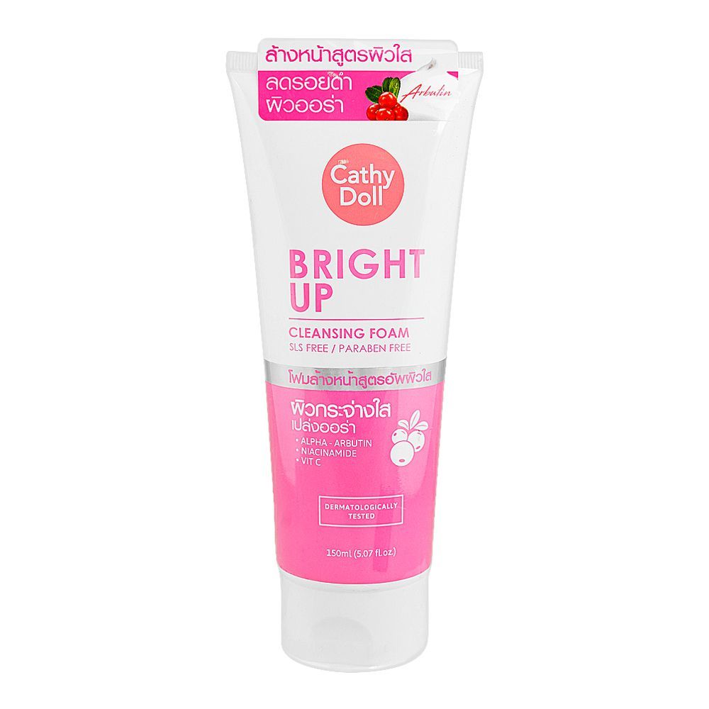 Cathy Doll Bright Up Cleansing Foam, SLS & Paraben Free, 150ml - Front View