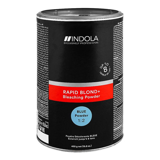 Indola Rapid Blond + Bleaching Powder, Blue, 450g -  Front View