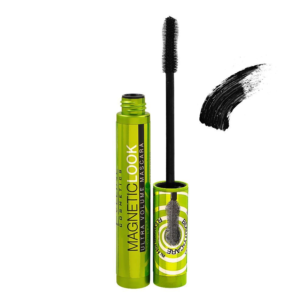 Eveline Magnetic Look Ultra Volume Mascara, 10ml - Front View