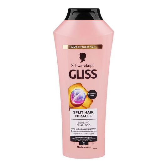 Schwarzkopf Gliss Split Hair Miracle Sealing Shampoo, For Damaged & Split Hair, 400ml - Front View