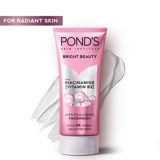 Pond's Bright Beauty Anti-Dullness Face Wash With Niacinamide & Vitamin B3, 50g - Front View