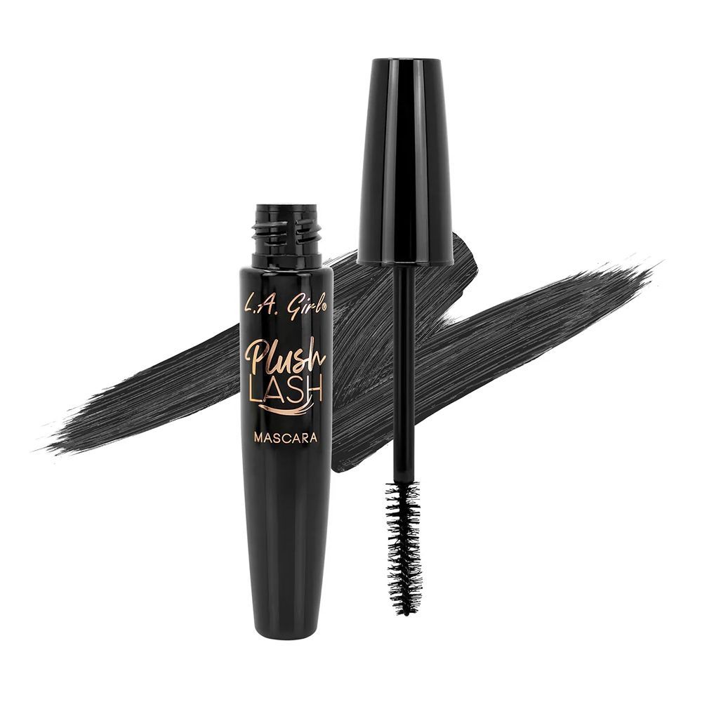 L.A. Girl Plush Lash Mascara, 10g, GMS660 Blackest Black - Front View